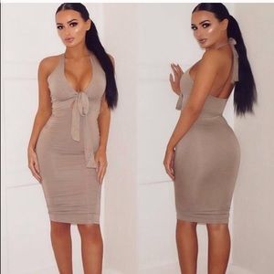 MIDI SEXY NUDE DRESS 🌹